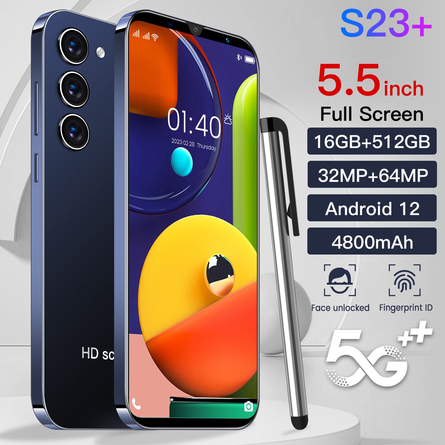 Itel S23 Tlphone 3g&4g Android 10000mah Battery Smartphone